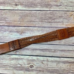 Fossil woven Leather Belt